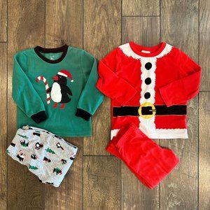 3T Fleece Holiday Pajamas